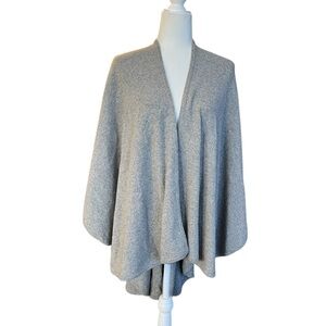 Vintage Aquascutum Gray Scottish Wool  Cape /Shawl